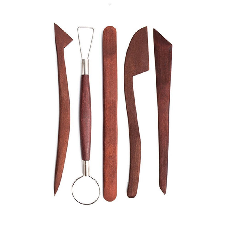Wooden DIY Pottery Sculpture Carving Cutter Ceramic Tool Graver Clay Tool