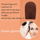 Body Self Tan Lotion Applicator Glove Body Care Sponge Flocked Glove (Brown