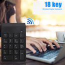 Mini Bluetooth-compatible Numeric Keypad Wireless Number Pad 18 Keys Keyboa