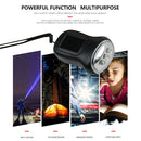 Hand Crank Solar Dynamo Torch Lamp Outdoor Emergency LED Flashlight (Black)