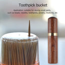 Multifunction Rosewood Wood Toothpick Holder Storage Box Bucket Case Craft Newly