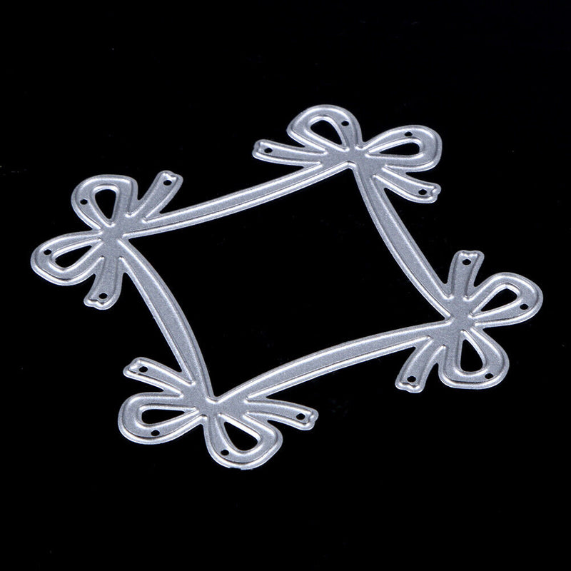 1 Set Bowknot Lace Pattern Emboss Cutting Dies Stencil for Scrapbooking DIY