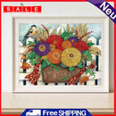 Diamond Drawing Colorful Daisy Flower Bouquet, Specially Shaped Partial Drilling