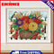 Diamond Drawing Colorful Daisy Flower Bouquet, Specially Shaped Partial Drilling