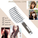 Portable Curved Ribs Scalp Massage Comb Fluffy Styling Brush (A White) Newly