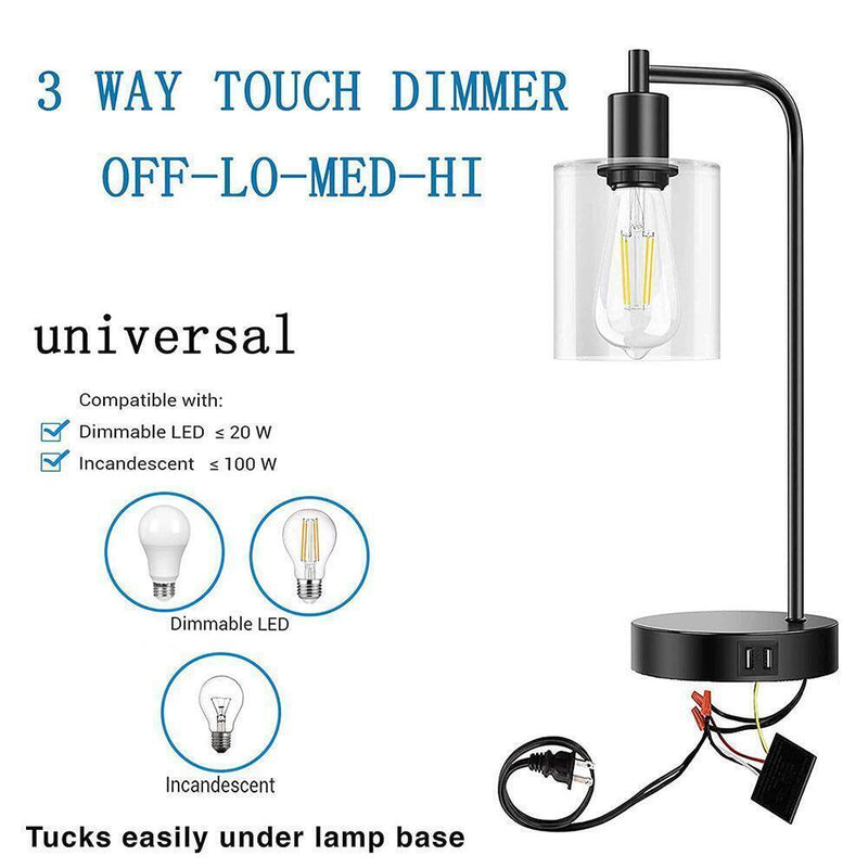 3-Way Light Sensor Switch Control For Lamp Desk Bulb Repair Dimmer I5A3