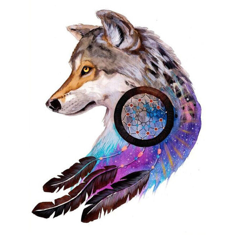 #A 5D DIY Diamond Painting Kits Full Round Drill Colorful Animal Mosaic Picture