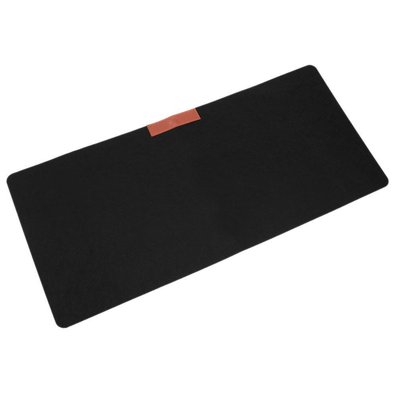 Office Computer Desk Table Keyboard Mouse Pad Felt Laptop Mat (Black) Newly