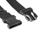 Simple Outdoor Adjustable Utility D-Ring Nylon Belt with Buckle (Black) Newly
