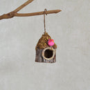 Simulation Tree Bird House Handwoven Outdoor Hanging Breeding Small Bird Shelter