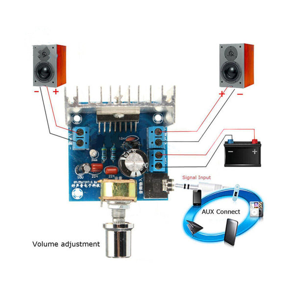 AC/DC 9-15V TDA7297 2x15W Digital Audio Amplifier Kit Dual-Channel Module Stereo