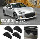 4pcs/set Universal Screw Installation Car Rear Diffuser Add-Ons (Black) Newly