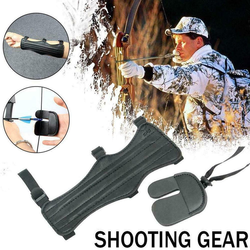 Bow and Arrow Arms Archery Fingers Shooting Protective Finger Bow Set G8H8 E6B4