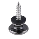 10pcs Electric Acoustic Guitar Strap Lock Buttons Bass Strap Buckle(Black) Newly