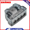 4 Way Car Audio Stereo Amp Power Distribution Block 1 x 0GA in to 4 x 4GA Out