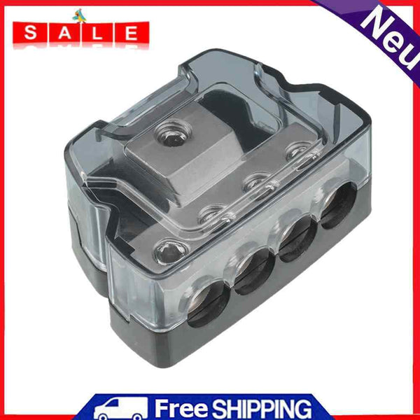 4 Way Car Audio Stereo Amp Power Distribution Block 1 x 0GA in to 4 x 4GA Out