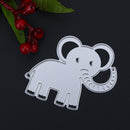 Little Elephant DIY Metal Scrapbook Craft Embroidery Cutting Die Stencils-1