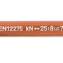 25KN O Shape Safety Auto Master Lock Carabiner Rock Climbing Buckle (Orange