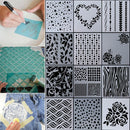 Paper Cards Scrapbooking Layering Stencils Walls Painting Embossing Template