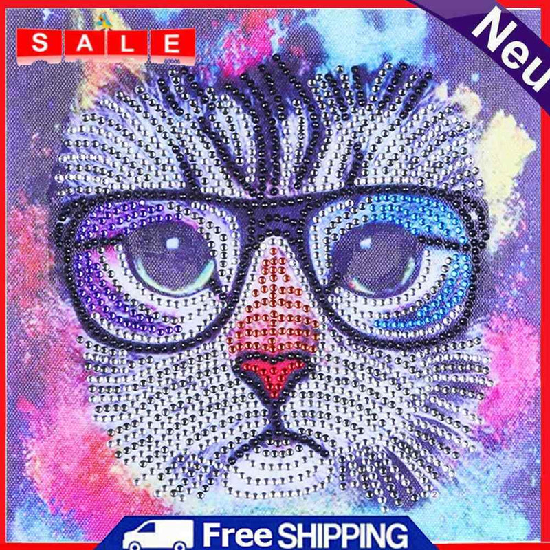 5D DIY Special-shaped Diamond Painting Animal Cross Stitch Rhinestone Home Decor