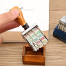 Month And Day Roller Seal Hand Account Date Seal Date roller stamp Wooden Stamp