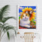 DIY Cat Animal Pattern Frameless Digital Paint Hand Painted Oil Picture Decor