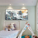 DIY Embroidery Needlework 5D Sunrise View Full Round Drill Diamond Painting Gift