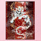 Full Cross Stitch 11CT Mythical Beast White Tiger Stamped Embroidery (2)