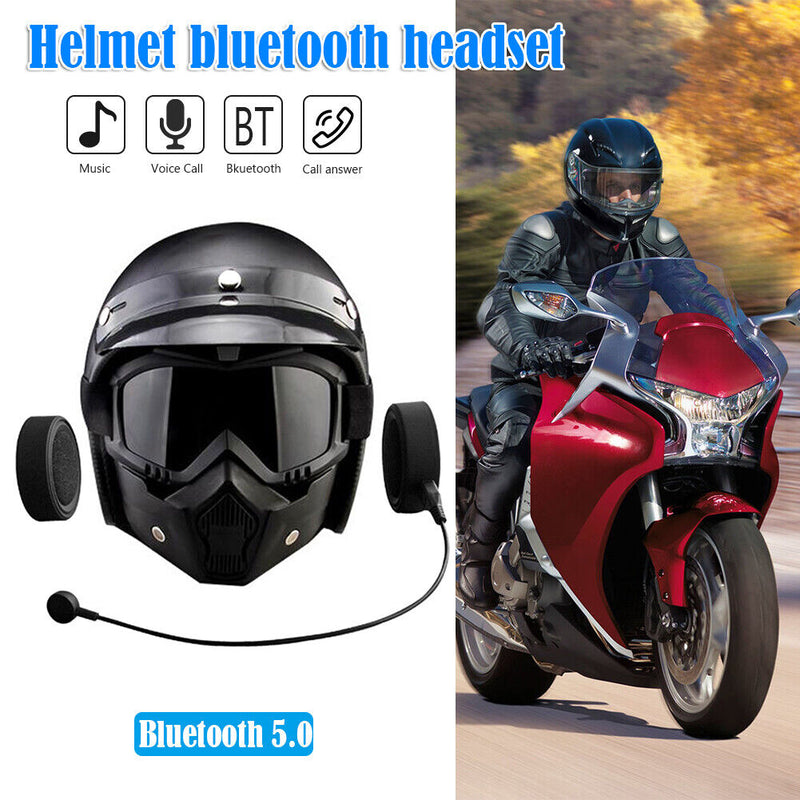 BT17 Waterproof Hands Free Bluetooth 5.0 Headset for Motorcycle Helmet Intercom
