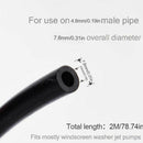 Black Rubber Tube Pipe Hose Windscreen Wiper Washer Jet O4U7