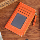 Fashion PU Leather Small Purse Women Solid Short Wallet Card Holder Mini Clutch