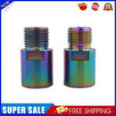 Bike Pedal Extender Extension Bolts Spacers Axle Crank Pedal (Colorful)