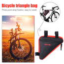 MTB Bike Front Tube Bag Waterproof Road Bicycle Phone Frame Pouch (Red) Newly