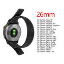 Nylon Loop Strap for Garmin Fenix 7X/6X/5X Plus Watch Band (26mm Black)