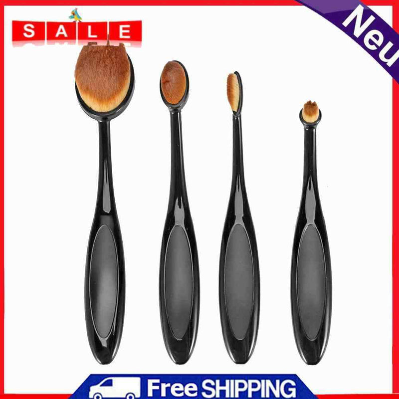 5PCS Beauty Toothbrush Shaped Foundation Energy Makeup Nylon Puff Brushes W
