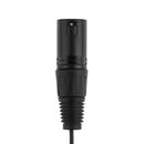0.2m 3.5mm TRS 1/8"" Stereo Female to Dual XLR Male Y Splitter Cable