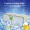 Ice Tray - Ice Cube Tray with Lid and Bin (3 Trays 1 Ice Bucket & Scoop)