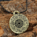 Retro Feng Shui Money Amulet Pendant Necklace Lucky Wealth Coming Men 50cm S8P2