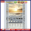 DIY Diamond Painting Kits Balcony Sea Full Round Drill Wall Home Decoration