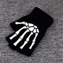 1 Pair Skeleton Cycling Gloves Outdoor Sports Bicycle Finger Gloves M3T2 C4G0