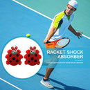 2pcs Cartoon Animal Silicone Racquet Tennis Racket Anti Shock Absorber (E)