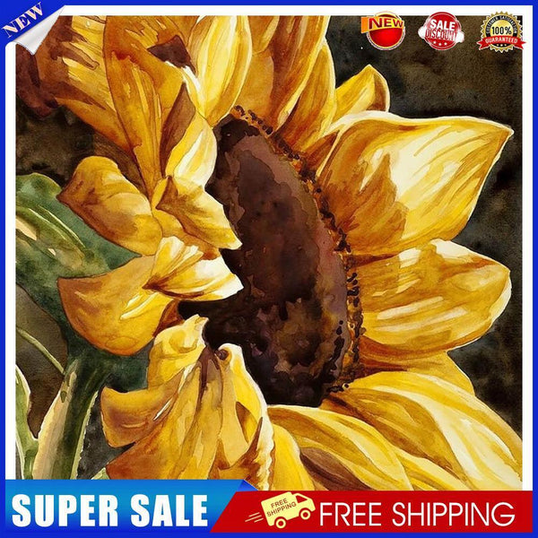 Sunflower 20X20cm Frameless Oil Paint By Numbers DIY Painting Crafts (S558)