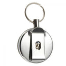 Clip Pull Metal Card Badge Holder Tools Retractable Key Chain Stainless Steel