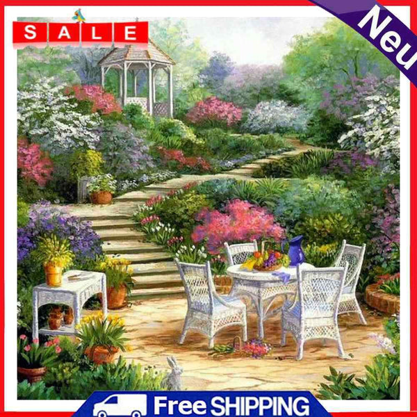 Shinyamal JinHongHuaMaoYi 5D DIY Full Drill Diamond Painting Garden Cross Stitch S