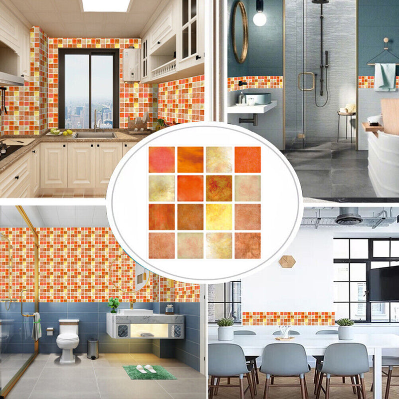 Retro Floor Tiles Wall Stickers Self-adhesive Decals for Kitchen (MSC060) Newly