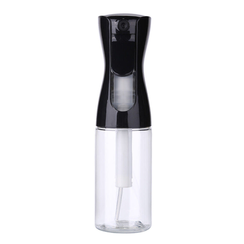 200ml High Pressure Spray Mist Bottle Salon Barber Hair Tool (Clear Black)