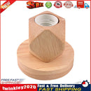 Solid Wood Table Lamp Base E27 220V Wooden Light Holder w/Switch Line (D) Newly