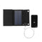 Waterproof 15W Foldable USB Solar Panel Outdoor Battery Charger (Black)
