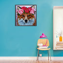 5D DIY Diamond Painting Kits Wear Flower Dog Full Round Drill Wall Decor Art Set