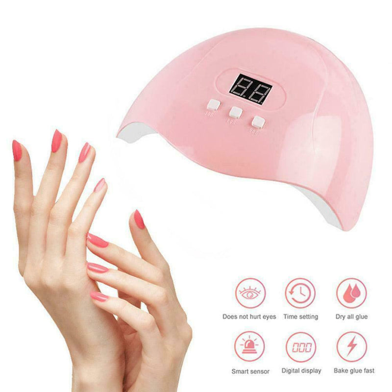 54W Nail Lamp UV LED Nail Lamp 36 Lights Gel Polish Dryer Tool Curing Nail L7C9